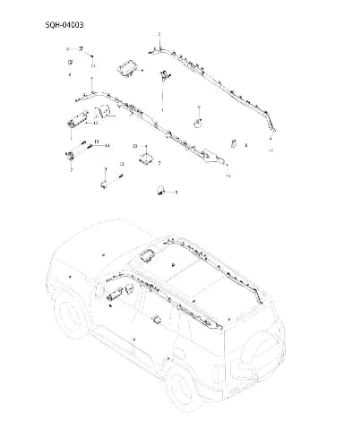 Датчик удара нажимного типа на BYD Leopard 8 13276535-00