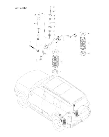 Снятие резиновый подушка задний на BYD Leopard 8 13407293-00