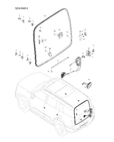 Деталь на BYD Leopard 8 13653132-00
