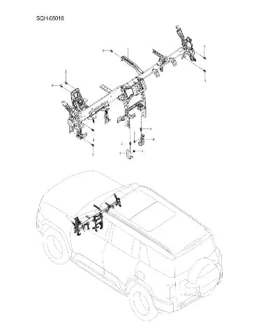 Болт с шестигранной головкой и большой шайбой в сборе на BYD Leopard 8 13754749-00