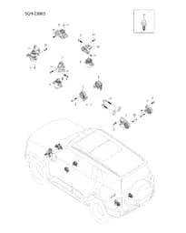 Силовой агрегат правая подвеска кронштейн в сборе на BYD Leopard 8 13774574-00