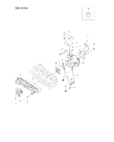 Впускной manifold в сборе на BYD Leopard 8 13980304-00