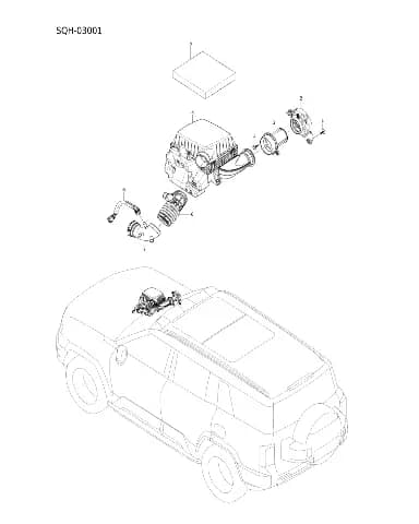 Воздух впускной manifold в сборе на BYD Leopard 8 13980585-00