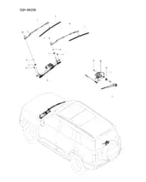 Задний стеклоочиститель рычаг и щетка в сборе на BYD Leopard 8 14035597-00