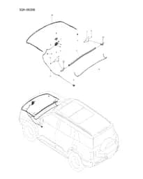 Передний капот замок в сборе на BYD Leopard 8 14045088-00