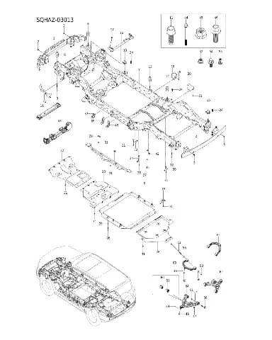 Передний моторный отсек нижний защита в сборе I I на BYD Leopard 8 14326601-00