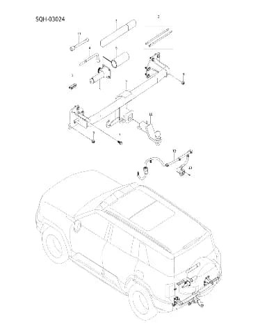Буксировочный силовой интерфейс малый элемент на BYD Leopard 8 14355415-00