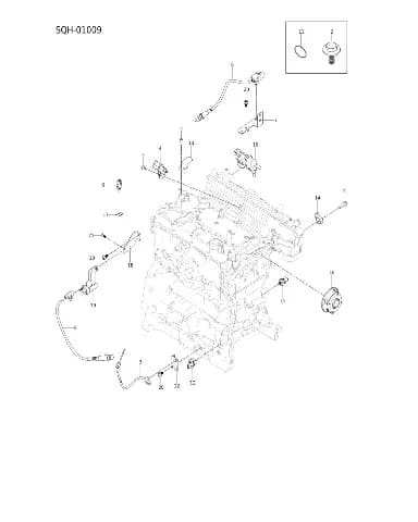 GPF температура датчик кронштейн на BYD Leopard 8 14590193-00