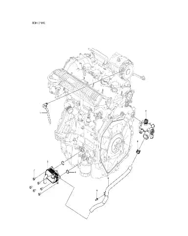 Цилиндр головка выходной трубка в сборе на BYD Leopard 8 14685654-00