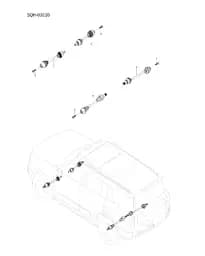 Болт с шестигранным фланцем на BYD Leopard 8 14705654-00