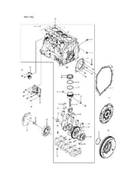 Болт с шестигранным фланцем и плоской шайбой в сборе на BYD Leopard 8 15017465-00