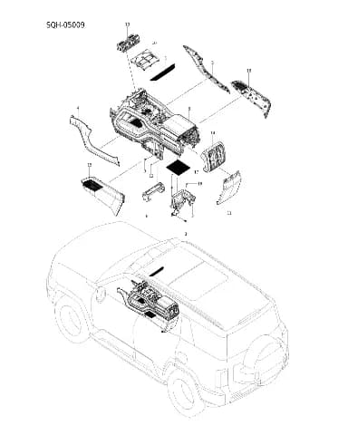 Деталь на BYD Leopard 8 15355307-00
