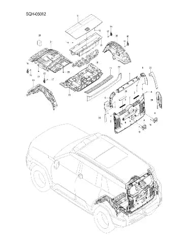 Деталь на BYD Leopard 8 15428949-00