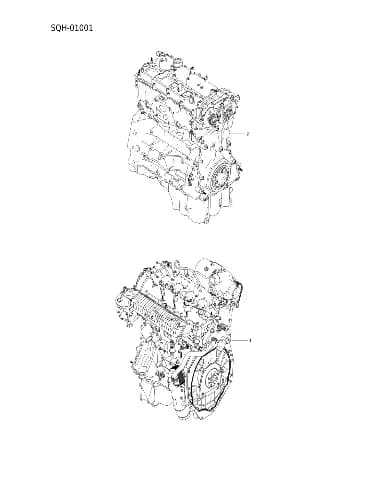 Двигатель узел в сборе на BYD Leopard 8 15703371-00