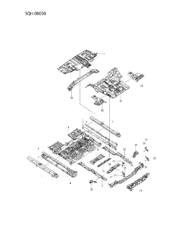 Панель-задний,верхний на BYD Leopard 8 15754319-00