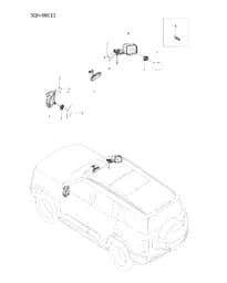 Камера внутреннего зеркала заднего вида в сборе на BYD Leopard 8 16359100-00