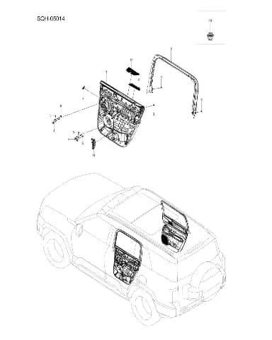 Деталь на BYD Leopard 8 16573473-00