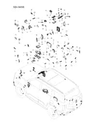 Кронштейн крепления переднего LiDAR на BYD Leopard 8 16960693-00
