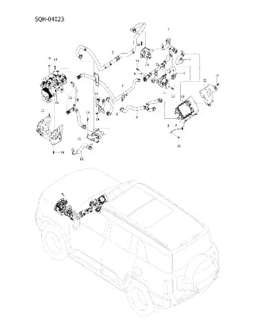 Обогрев воздух выходной трубка в сборе на BYD Leopard 8 16949724-00