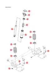 Стопорное кольцо тяги заднего стабилизатора для BYD Qin Plus DM-i, 10132751-00
