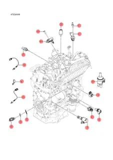 Датчик положения распредвала для BYD Qin Plus DM-i, 10506790-00