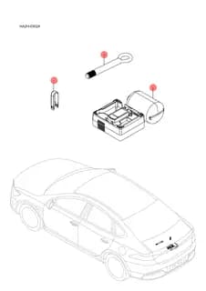 Знак аварийной остановки в сборе для BYD Qin Plus DM-i, 10546219-00