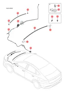 Передний капот опора тяга в сборе для BYD Qin Plus DM-i, 12225850-00