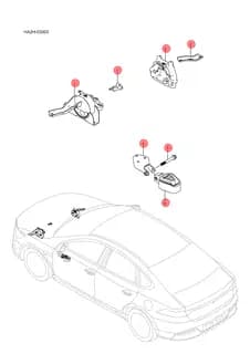 Силовой агрегат правый подвеска кронштейн в сборе для BYD Qin Plus DM-i, 12993726-00