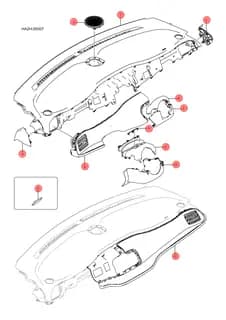 Крышка посадочного места установки PAD в сборе для BYD Qin Plus DM-i, 13137205-00