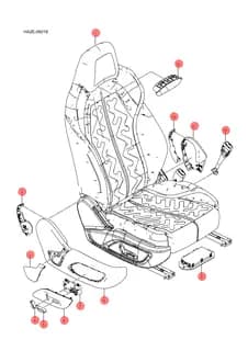 Передний пассажирский внутренний защитный панель для BYD Qin Plus DM-i, 13206724-00