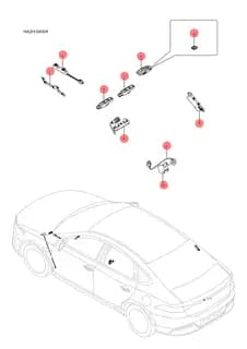 Смарт карта ключа для BYD Qin Plus DM-i, 13785358-00