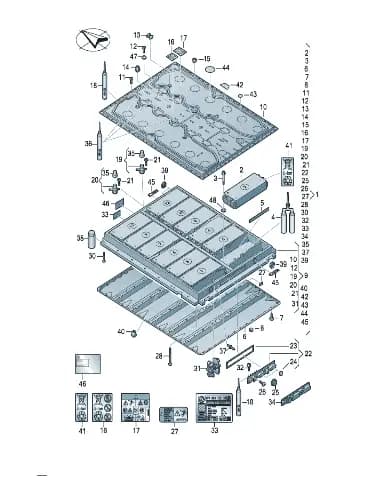 Уплотнения шарнир кронштейн для Volkswagen ID.UNYX, 0Z1915433E