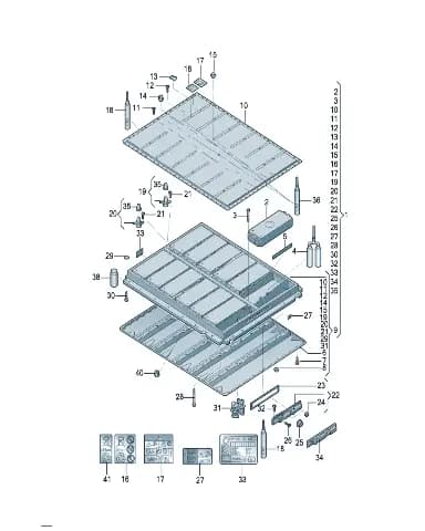 Isolation membrane ремонтный комплект для Volkswagen ID.UNYX, 0Z1998474