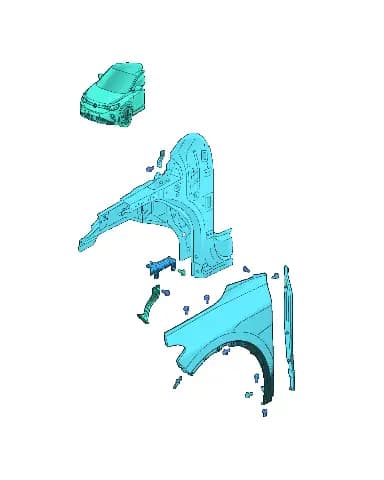 Деталь для Volkswagen ID.UNYX, 11H821022