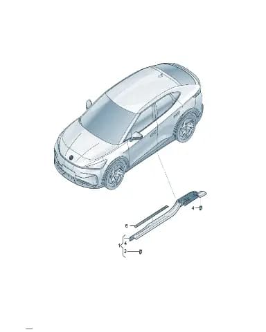 Деталь для Volkswagen ID.UNYX, 11H8533724PK