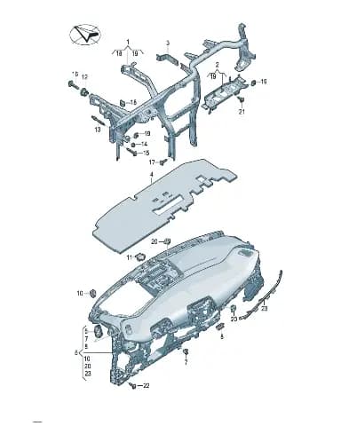 Деталь для Volkswagen ID.UNYX, 11H857392A