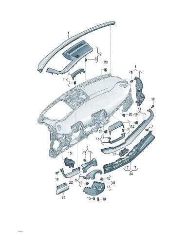 Деталь для Volkswagen ID.UNYX, 11H858415A