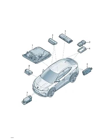 Автомобильный освещение LED для Volkswagen ID.UNYX, 11H947409A
