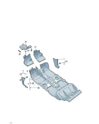 Опора клипса для Volkswagen ID.UNYX, 1C0867207
