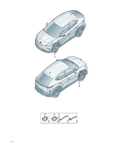 Скорость датчик Жгут проводки для Volkswagen ID.UNYX, 1EA927903AL