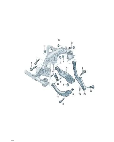 Поперечный рычаг для Volkswagen ID.UNYX, 1ED505323