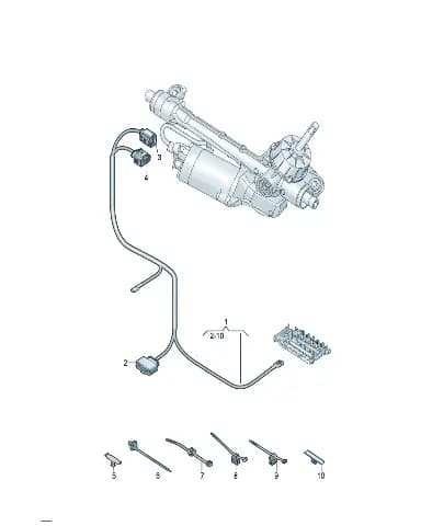Цанга для Volkswagen ID.UNYX, 7P0971848A