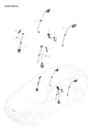 Крестовой паз потайной шестигранной головкой болт для BYD Sealion 07 EV, 11673036-00