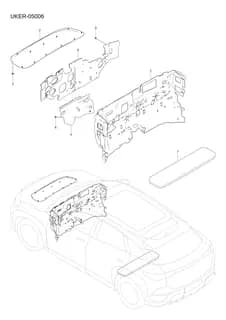 MID канал звук-поглощающий накладка для BYD Sealion 07 EV, 13688778-00
