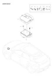 Корпус распределительного блока переднего отсека для BYD Sealion 07 EV, 13716732-00
