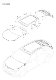 Болт с шестигранной головкой и плоской шайбой в сборе для BYD Sealion 07 EV, 13755879-00