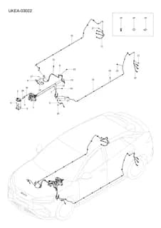 Правая задняя жесткая тормозная трубка I в сборе для BYD Sealion 07 EV, 13775156-00