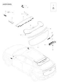 Гайки с шестигранным фланцем для BYD Sealion 07 EV, 13798282-00