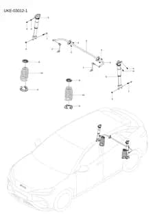 Болт с шестигранным фланцем для BYD Sealion 07 EV, 13817116-00