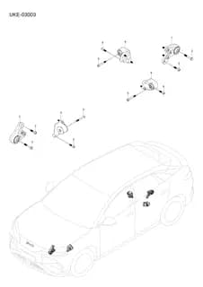 Болт с шестигранной головкой и плоской шайбой в сборе для BYD Sealion 07 EV, 13819120-00
